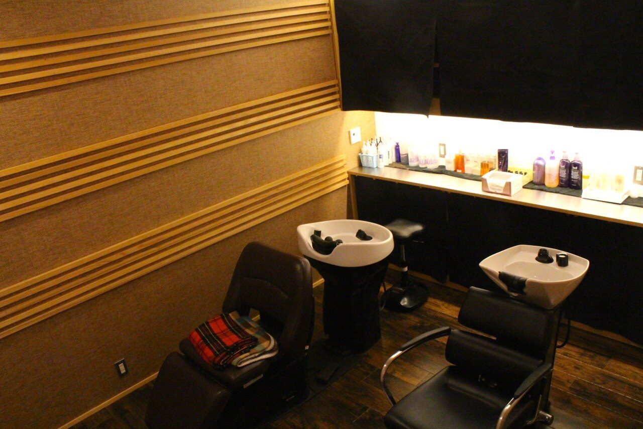 業務用マイクロバブル marbb を搭載した hair make DANCE のシャンプー台